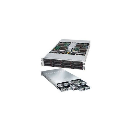 Supermicro 1400W 2U Rackmount Server Chassis (Black) CSE-827H-R1400B